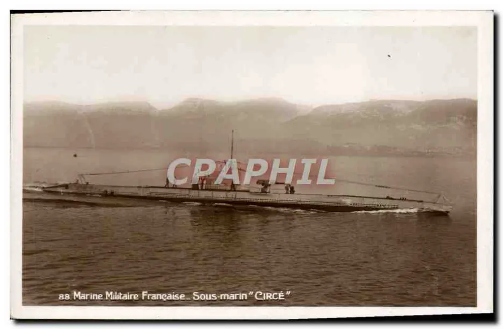U-Boot "Circé" — Französische Marine — Édition Léon BATTIA, Toulon - Vorderseite