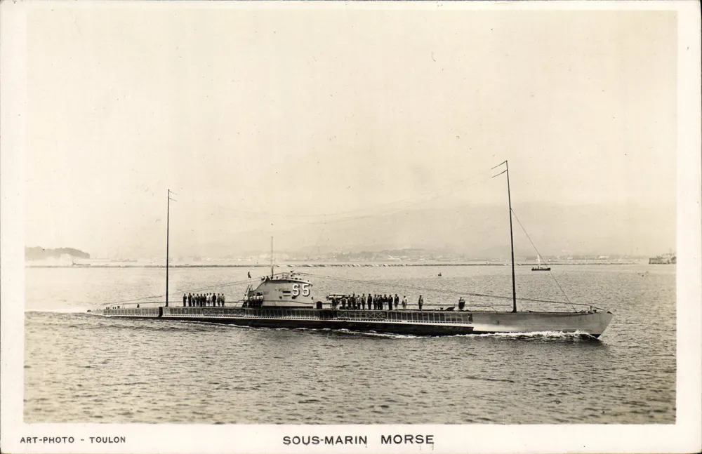 Submarino Morse — Toulon — Art-Photo - Toulon - Frente
