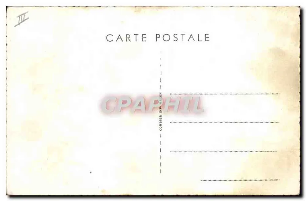 Submarino "Orphée" — em mar agitado — editor Combier Imp. em Lyon, n° III - Verso