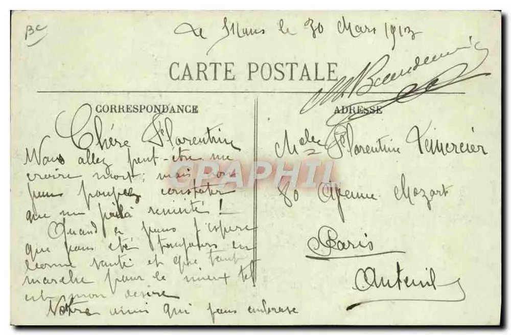 O Submersível "Germinal" — Cherbourg — Coleção P. B. - Verso