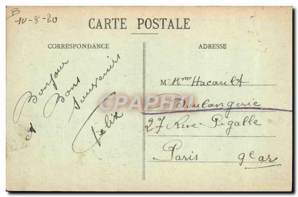 O Submersível "Germinal" — Cherbourg — Coleção F. C. - Verso