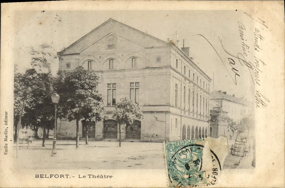 Belfort - O Teatro — Editor Emile Marlin, número de série não visível - Frente