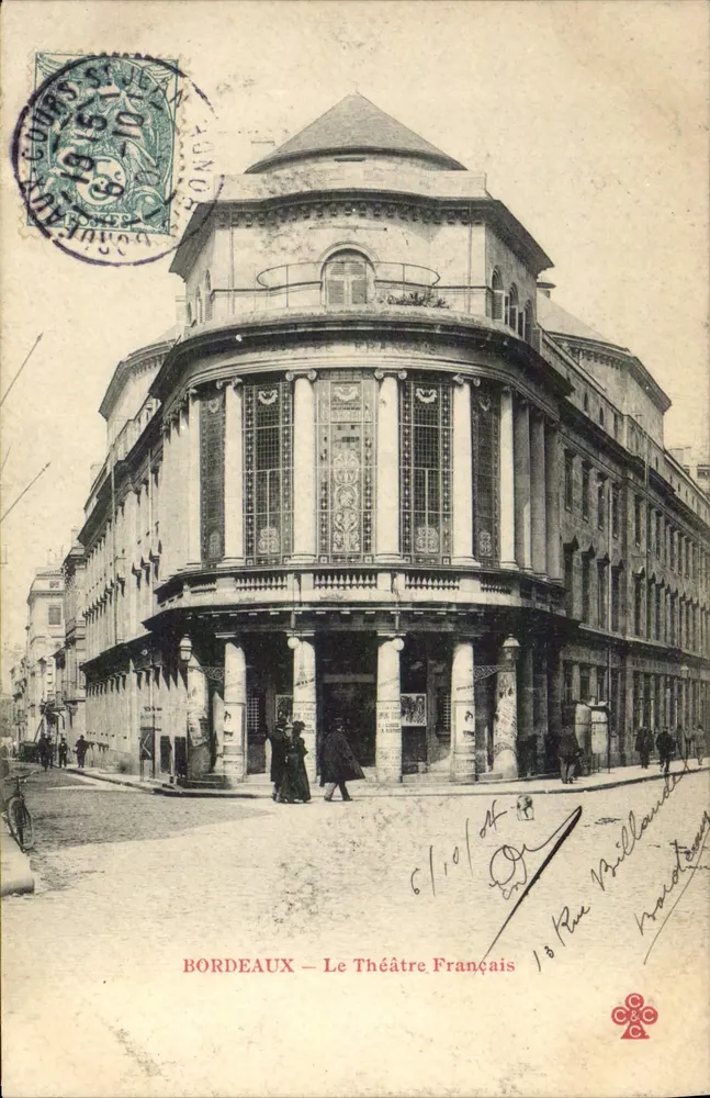 Bordeaux — Het Franse Theater — uitgever C.C.C. - Voorkant