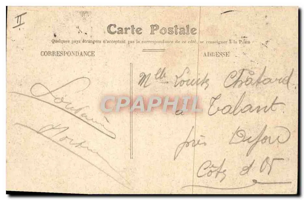Bourges — Le Théâtre — Édition des Frères de France, Cliché Dagnague - Verso