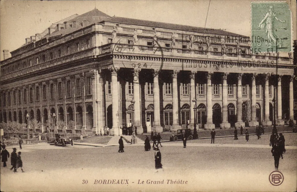 Bordeaux - O Grande Teatro — editor 'Industries Modernes', n°30 - Frente