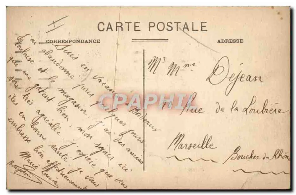 Bordeaux - O Grande Teatro — editor 'Industries Modernes', n°30 - Verso