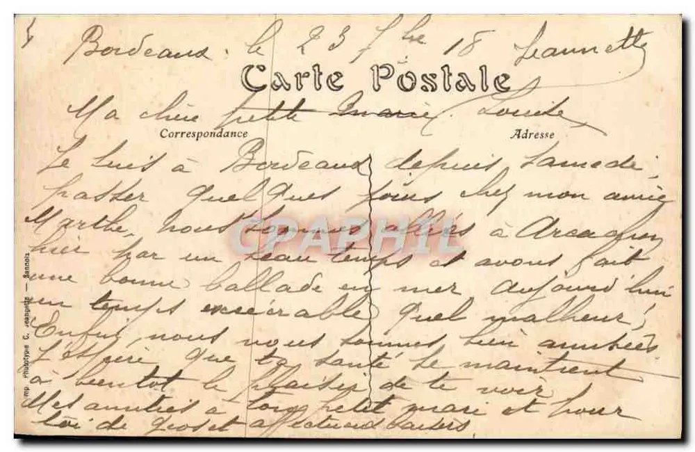 Bordeaux — O Grande Teatro — BR - 624 - Verso