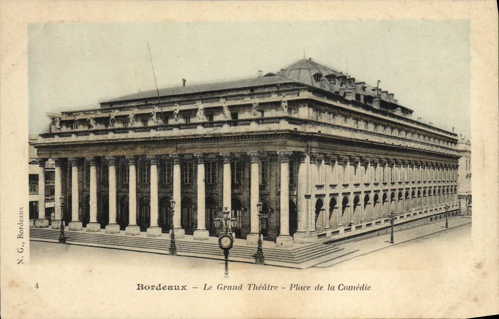 Bordeaux — Das Grand Theatre — Place de la Comédie — N.G., Bordeaux, n°4 - Vorderseite