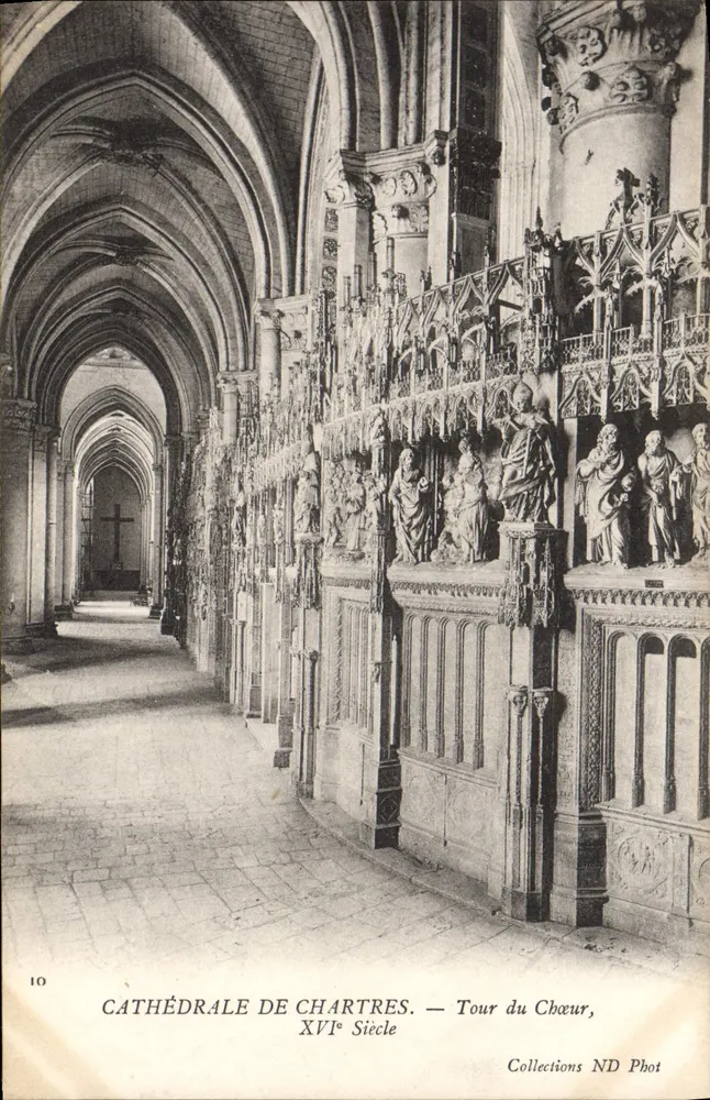 Catedral de Chartres — Torre do Coro, Século XVII — Coleções ND Phot - Frente