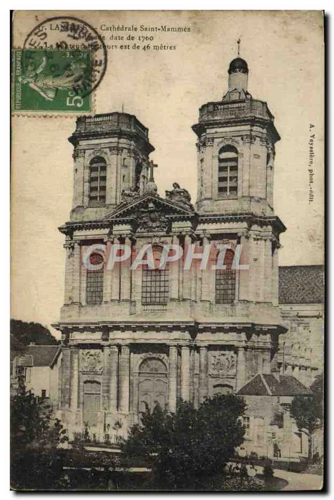 Sint-Mammès-kathedraal — Langres — A. Veyssière fot.-uitg. - Voorkant