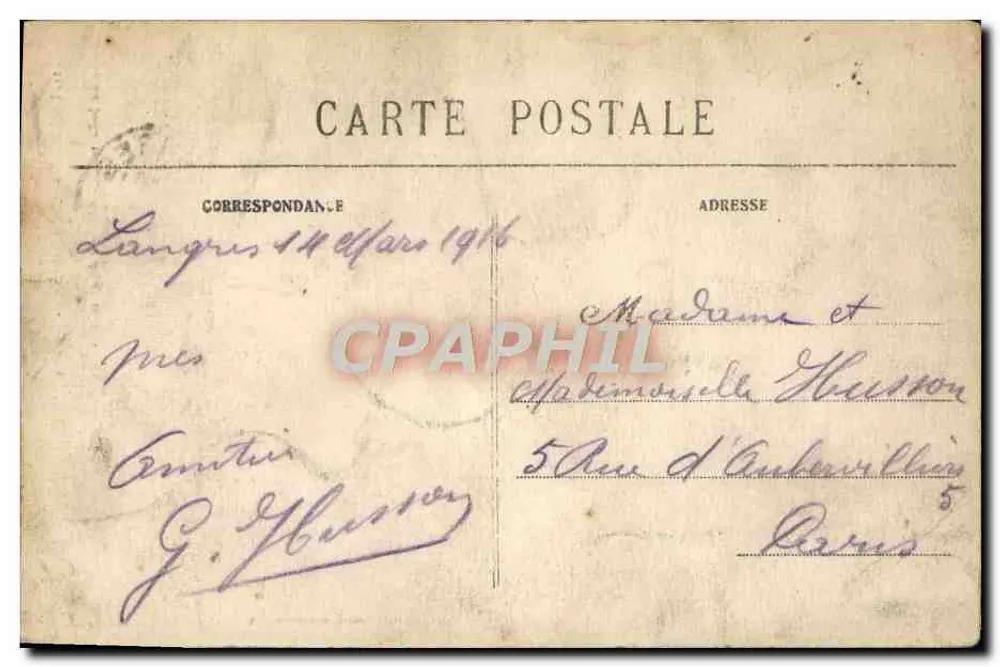 Sint-Mammès-kathedraal — Langres — A. Veyssière fot.-uitg. - Achterkant