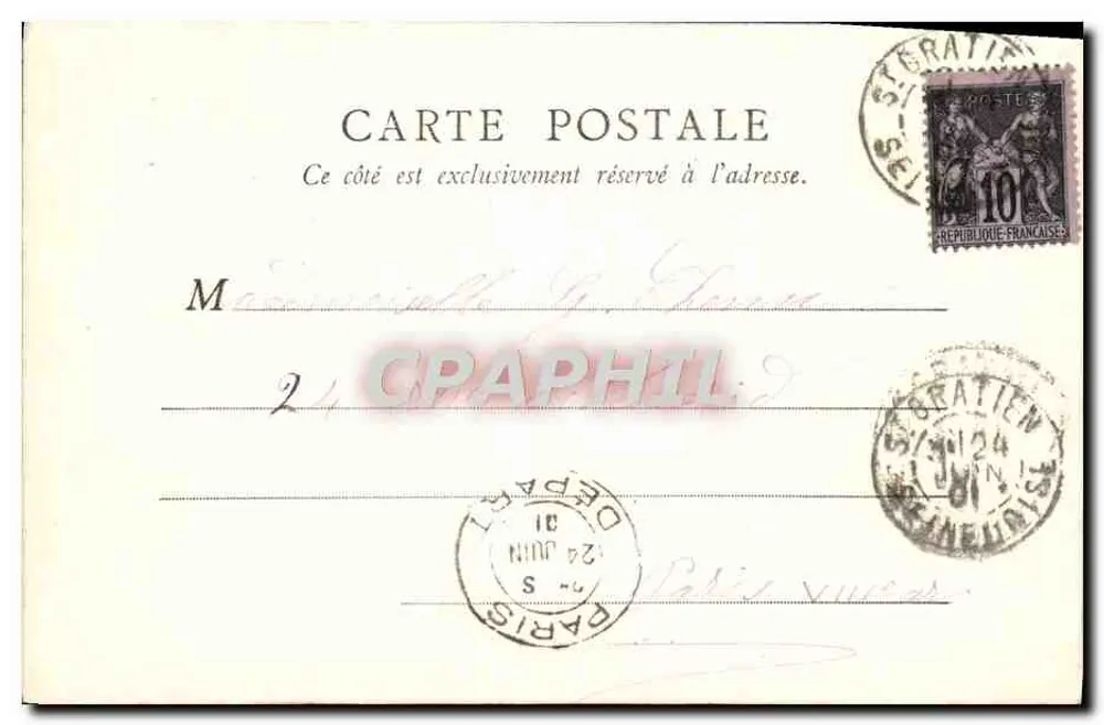 Enghien-les-Bains — Het Meer — E.H., Parijs - Achterkant
