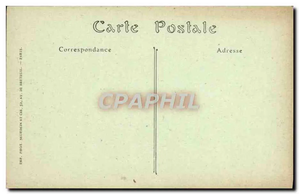 Le Mans — Casa de Adão e Eva — R. Barbier, Edit., Le Mans - Verso