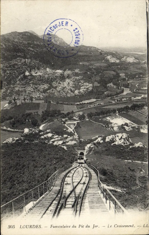 Lourdes — Seilbahn des Pic du Jer — Le Croisement — LL — n°305 - Vorderseite