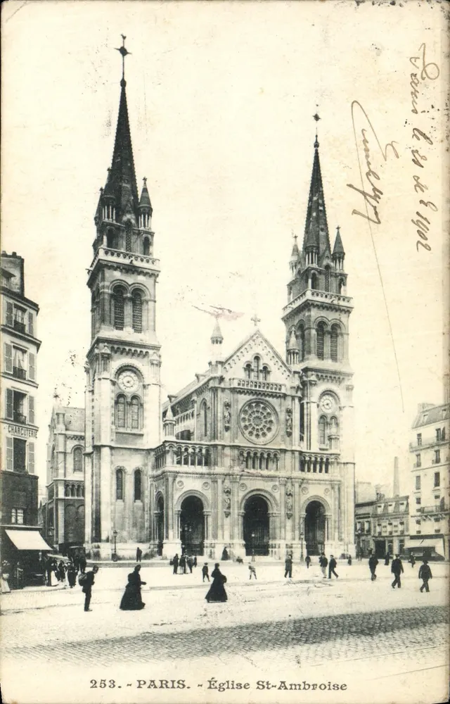 Paris - Igreja de São Ambroise — CHARCUIERE, n°253 - Frente