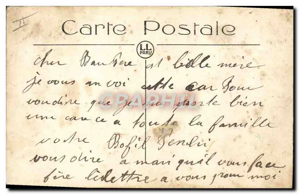 Französische und italienische Zollbeamte an der Grenze — Menton — Touring Club Italiano - Rückseite