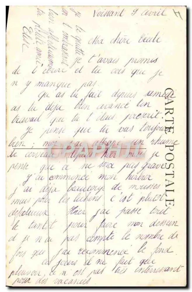 Fábricas metalúrgicas de CHAILLE — Edição Rolly, Domessin - Verso