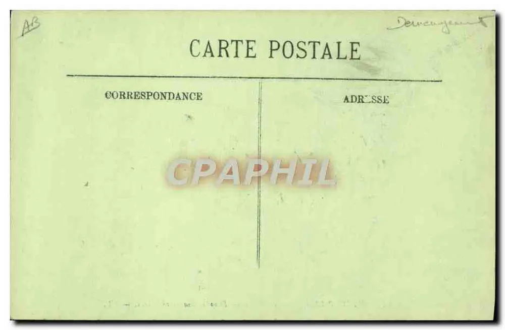 Überschwemmungen in Paris — Januar 1910 — Umzug auf der Gros Straße — LL. - Rückseite