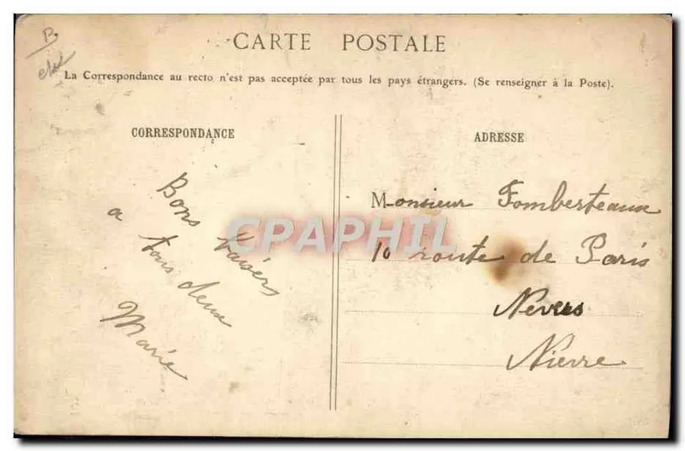 Trasloco — A FIN DE BAIL — Il trasloco. — Editore R. Bernard, n° 19 - Verso