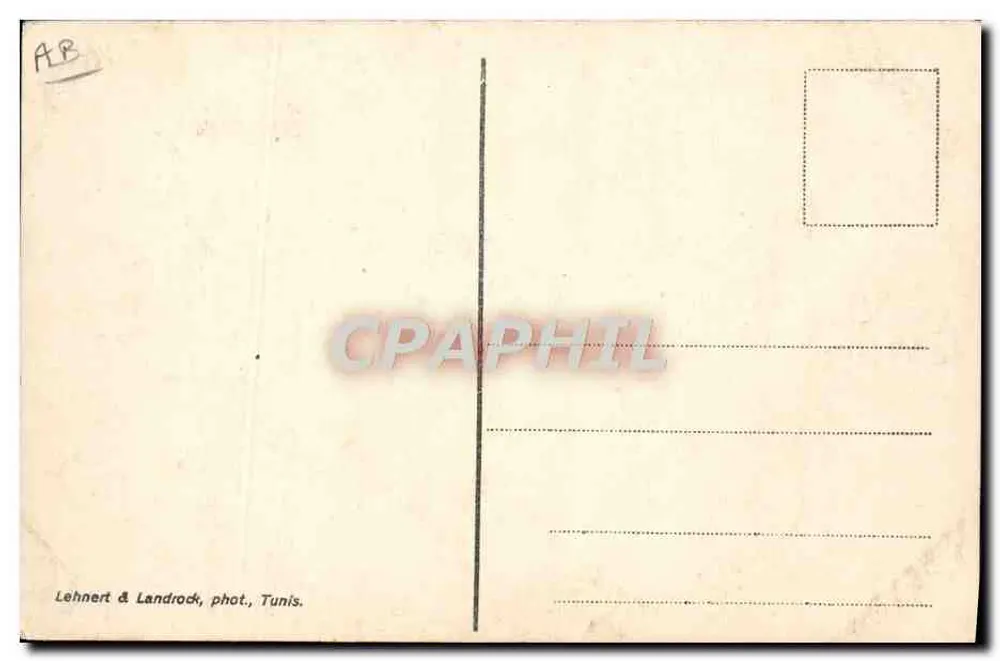 Jüdische Frauen — Tunis — Lehnhert & Landrock, Nr. 596 - Rückseite