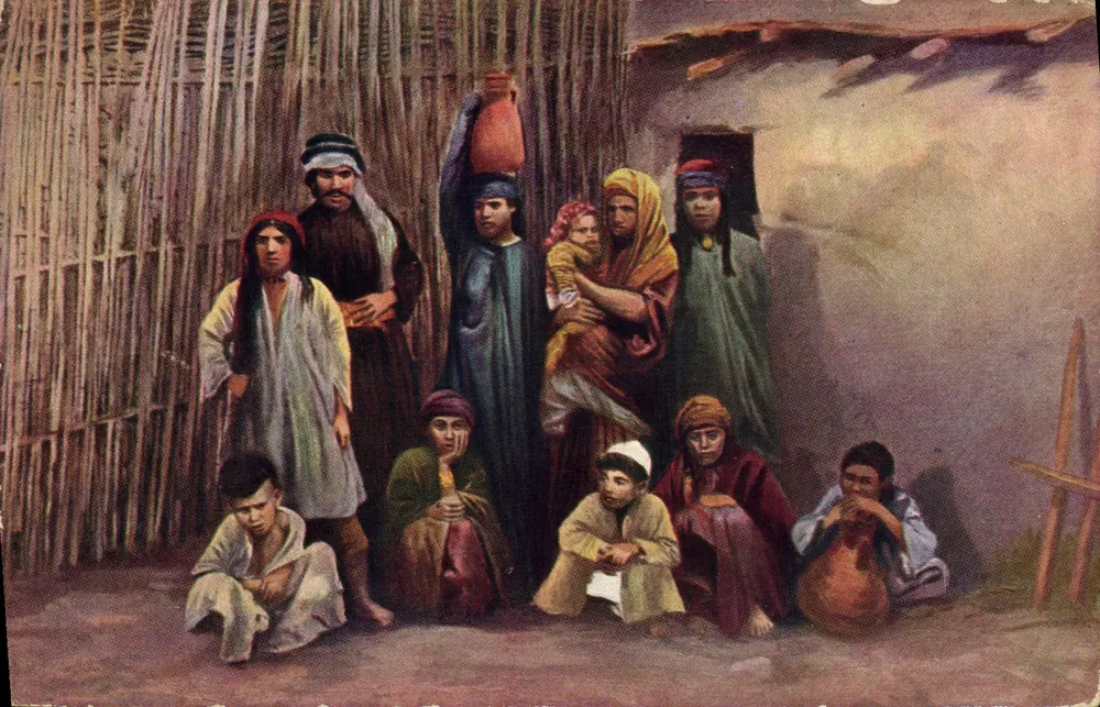 Familie in Jericho — A. Michel Frères, Batelletou - Vorderseite