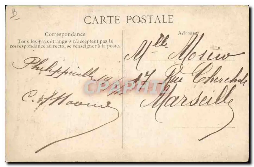 Algerien — Junge Jüdin aus Constantine — Collection Idéale, P.S. n°51 - Rückseite