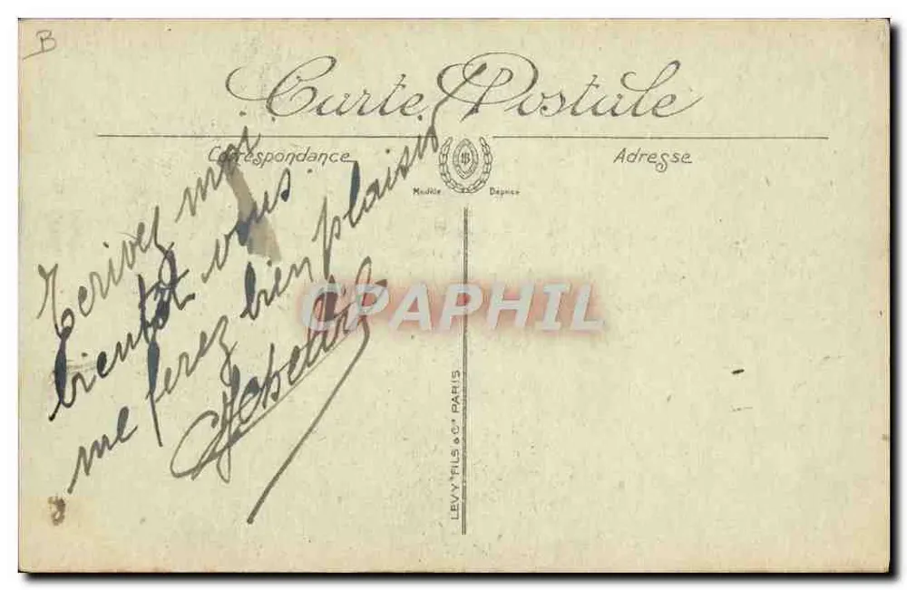 Junge jüdische Frau — SCÈNES ET TYPES — n° 6375 — LEVY FILS & CIE PARIS - Rückseite