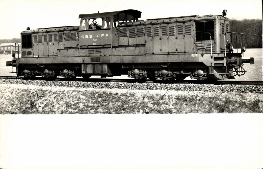 Dampflok SBB-CFF 1502 — Serie Bm 6/6 — Fotodienst SBB - Vorderseite