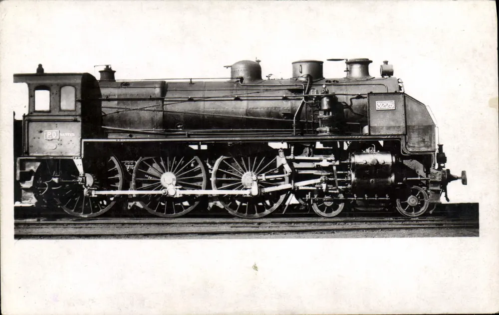 Locomotiva a vapor com superaquecedor Schmidt — série 3201-3235 — Éditions F. Fleury - Frente