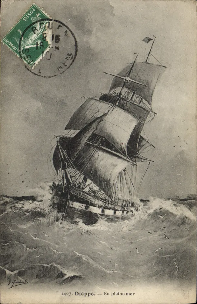 Dieppe — Auf See — G. Marchand, Nr. 1497 - Vorderseite