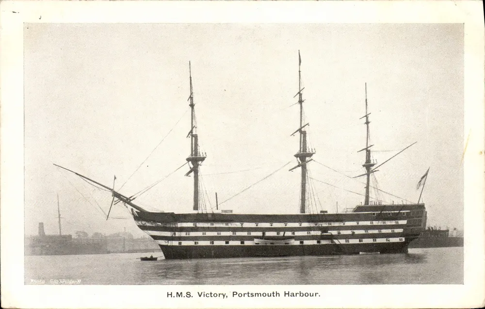 H.M.S. Victory — Portsmouth Harbour — Foto Bale S. Polden & Co. - Vorderseite