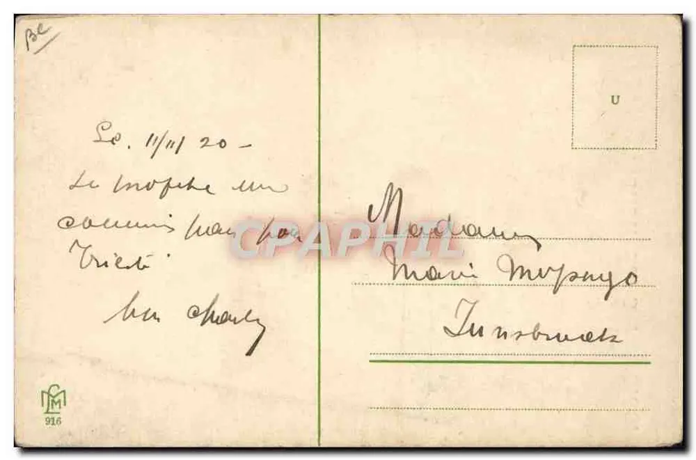 Ação sem Palavras — cena interior — editor M. n°916 - Verso