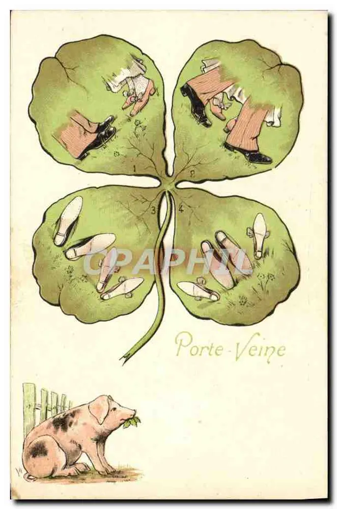 Cánh cửa Veine — Bốn lá ba lá với giày — nhà xuất bản không nhìn thấy được - Mặt trước