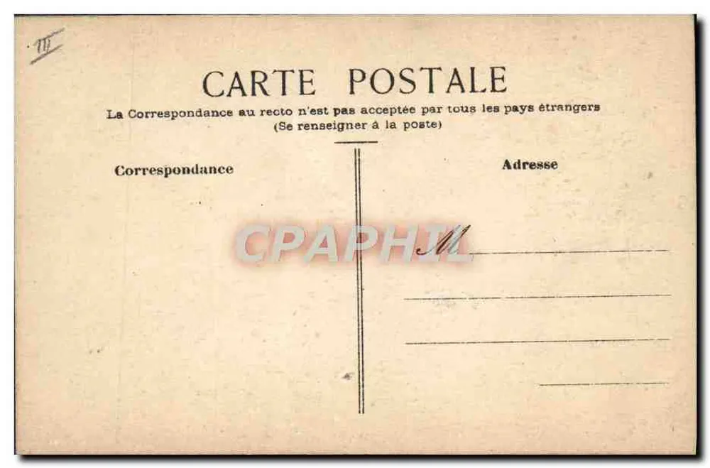 Bandeira britânica e flores — 'Viva a Inglaterra' — carta postal francesa - Verso