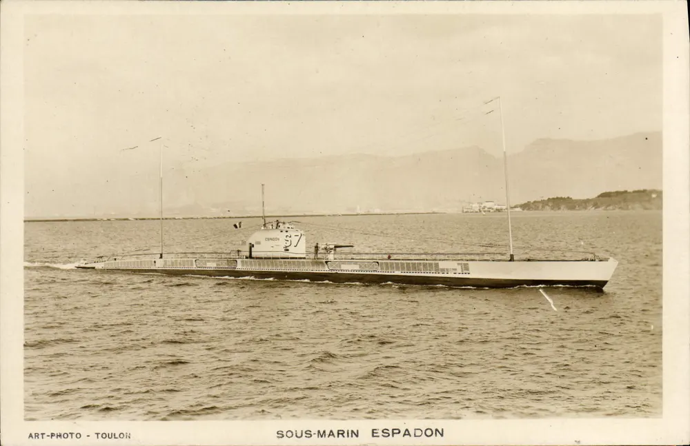 Submarino Espadon — Toulon — Art-Photo Toulon - Frente
