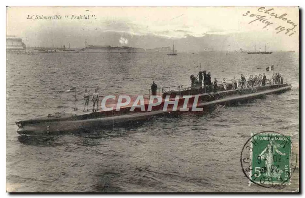 Der U-Boot "Prairial" — Cherbourg — Verlag nicht sichtbar - Vorderseite