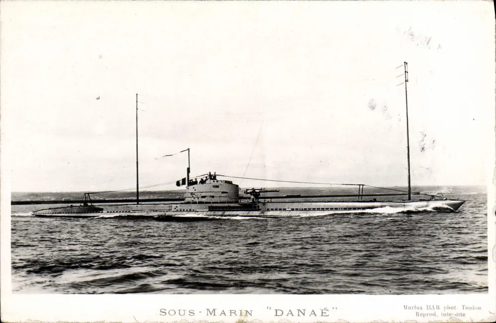 Submarino "Danaé" — fotografia de Marius BAR, Toulon - Frente