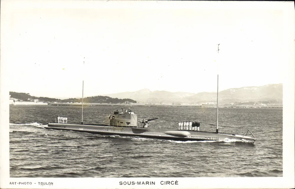 Submarino Circé — Toulon — Art-Photo Toulon - Frente
