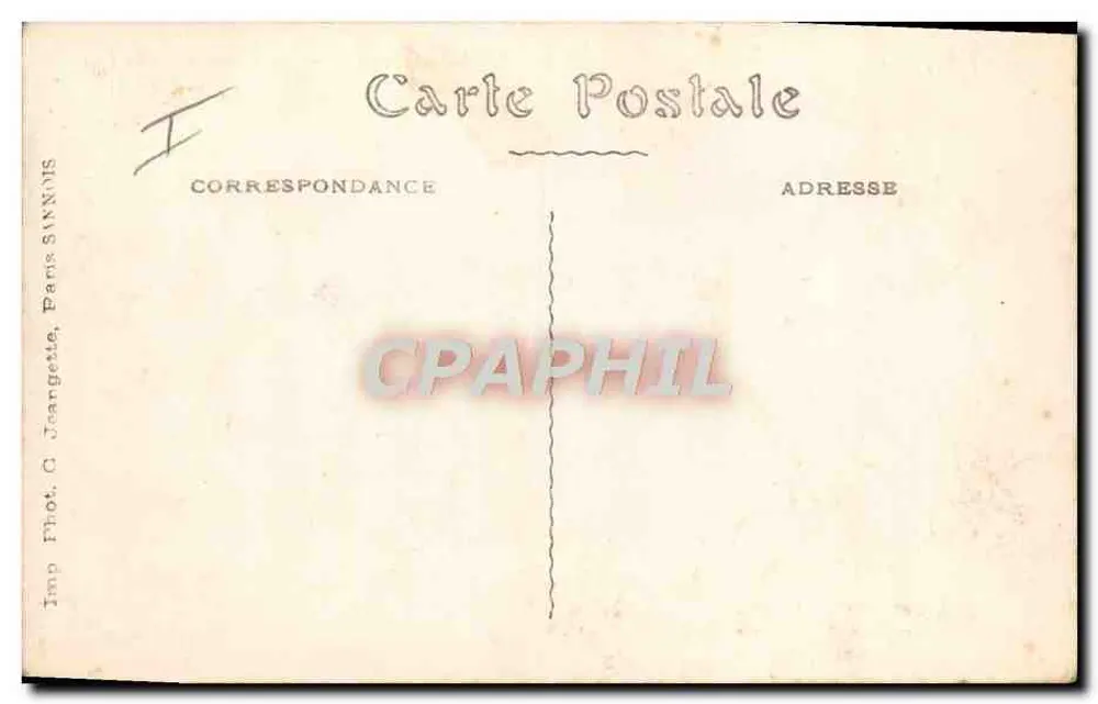 Bordeaux — O Grande Teatro (1) — Imp. Phot. C. Jeangette, Paris - Verso