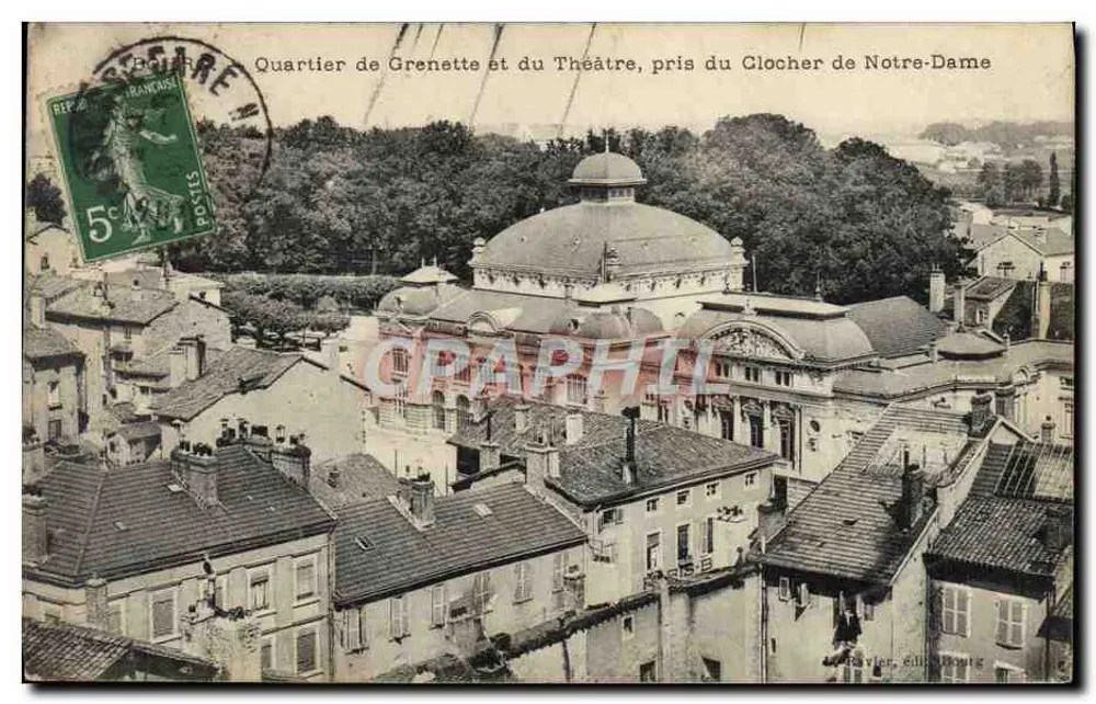 Quartier de Grenette und du Théâtre, aufgenommen vom Glockenturm der Notre-Dame — Verlag: Lavie, Verleger — Seriennummer: 113 - Vorderseite