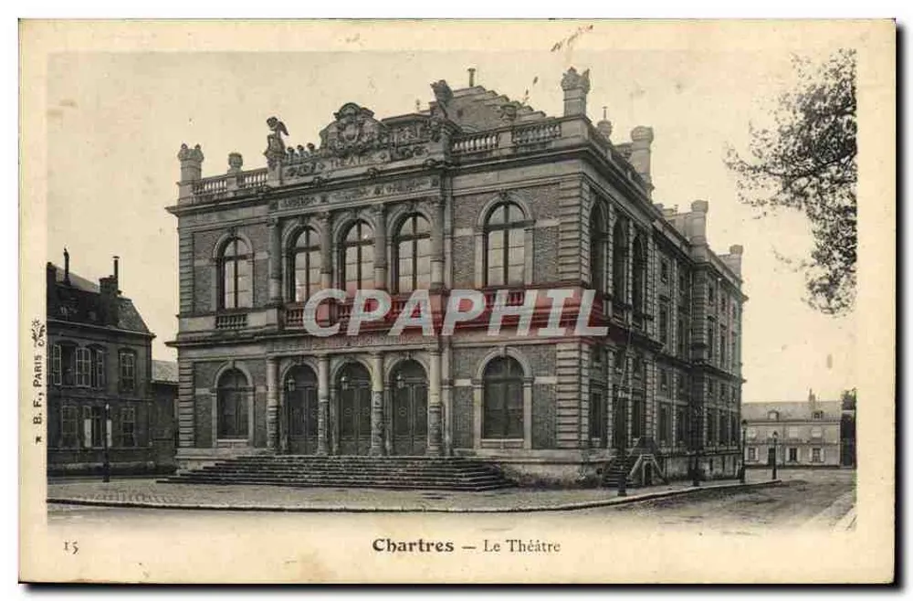 Chartres — O Teatro — B. F., Paris, n°15 - Frente