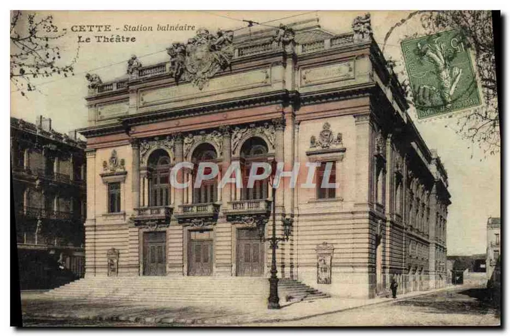 CETTE - Estação balnear - O Teatro - Frente