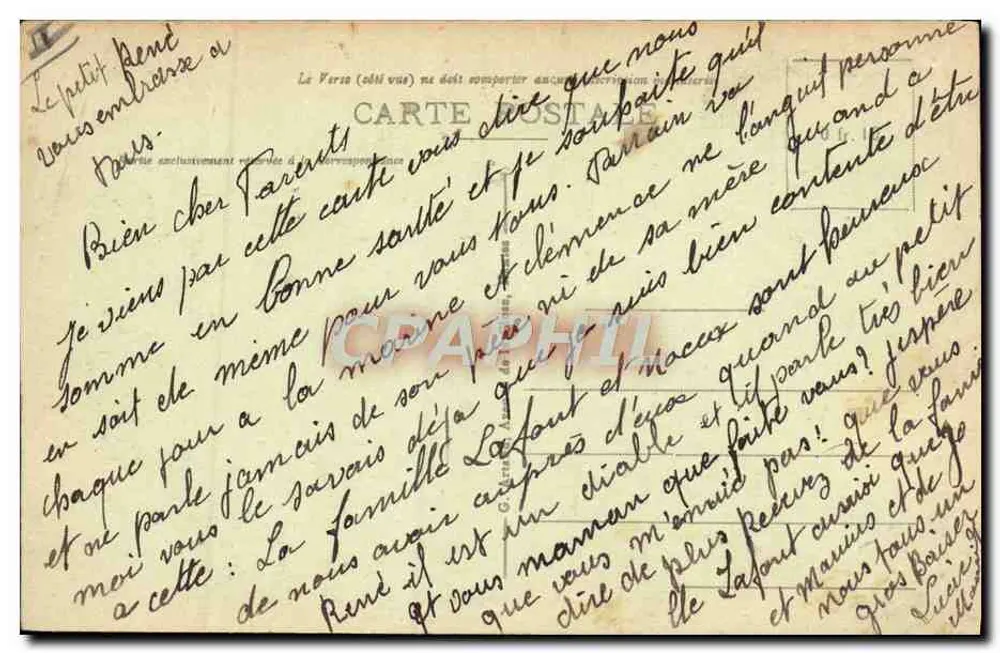 CETTE - Das Theater - Avenue Victor-Hugo — unbekannter Verlag, Nr. 39 - Rückseite