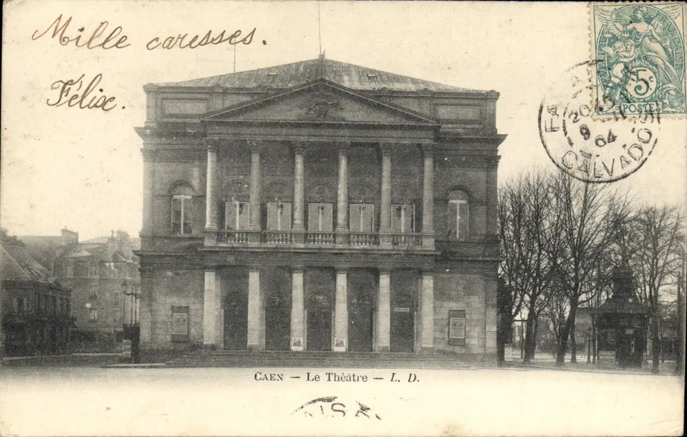 Caen — A Vista do Teatro — L. D. - Frente