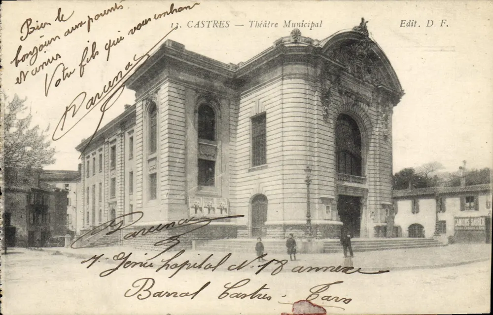 Castres — Teatro Municipale — Edit. D.F. - Recto