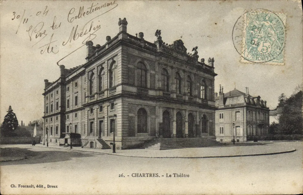 Chartres — O Teatro — Ch. Foucault, edit., Dreux - Frente