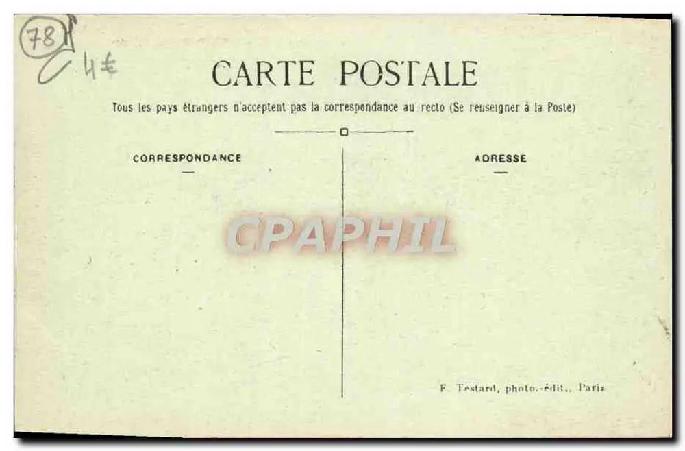 Abbaye des Vaux-de-Cernay — Nordflügel — E.M. Nr. 2204 - Rückseite