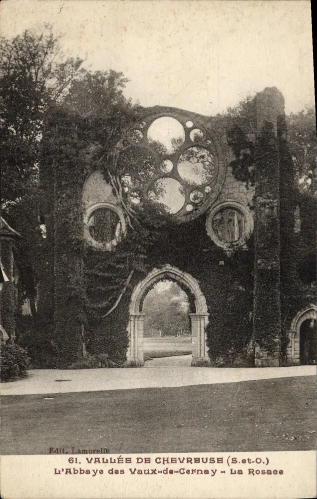 Das Kloster Vaux-de-Cernay - Die Rosefenster — Edit. Lamorelle, n°61 - Vorderseite