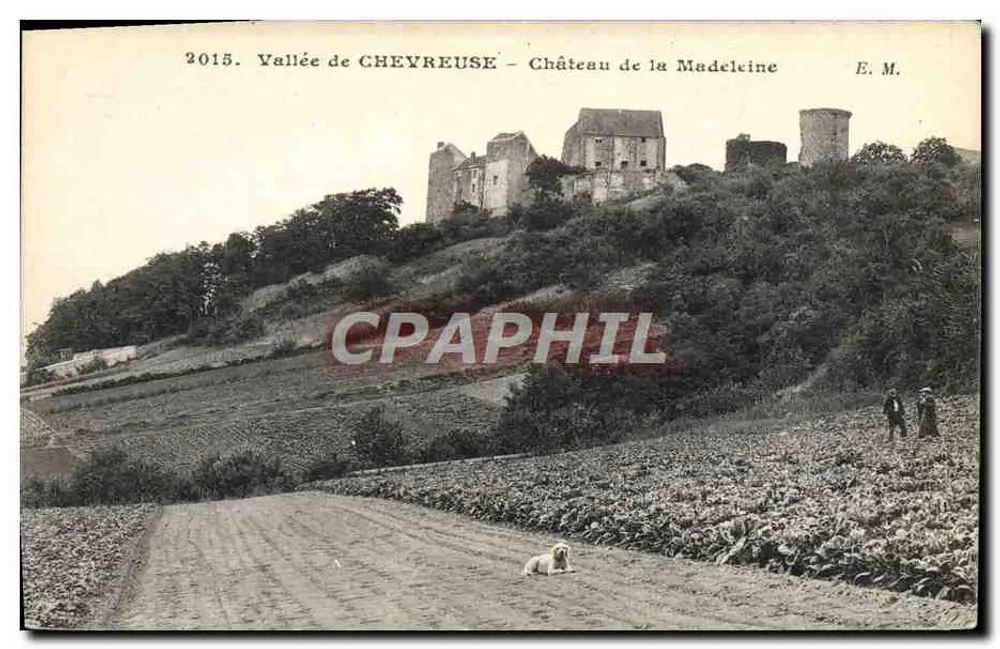 Wąwóz Chevreuse — Zamek Madeleine — E. M. - Awers