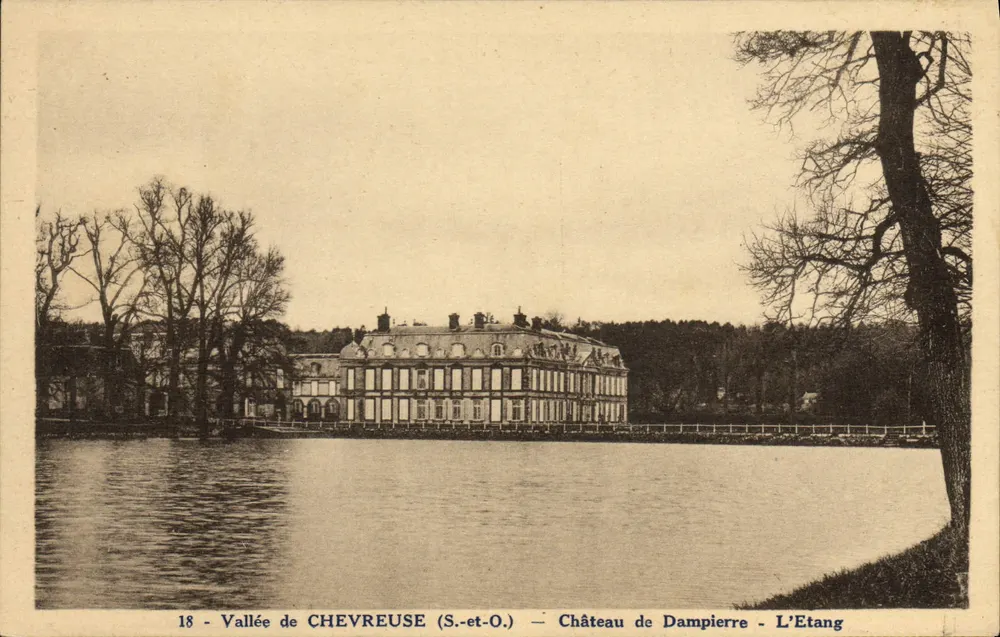 Vale de Chevreuse (S.-et-O.) — Castelo de Dampierre - O Lago - Frente